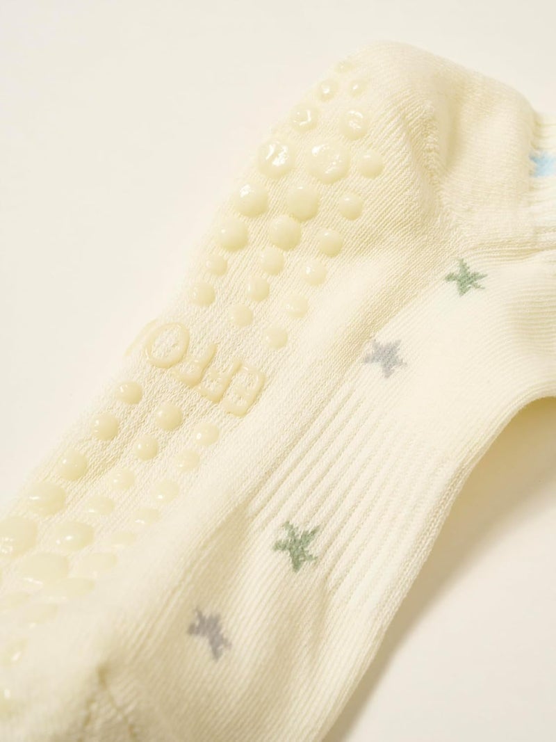 Shapes Studio Crew Half Calf Grip Socks, Cutest Fruits Pilates Socks, Ruffle socks, Non-Slip, Barre Yoga Fitness - Image 4